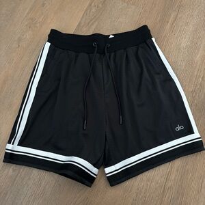 ALO Yoga Black and White Athletic Shorts
